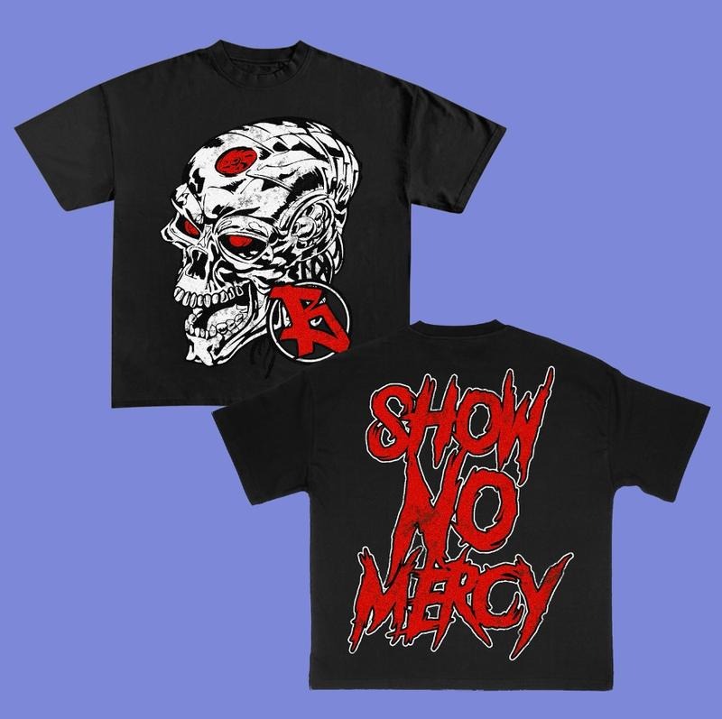 Big Face Show No Mercy Graphic T Shirt Hip Hop Streetwear Y2k Fashion Hoodie, Sweatshirt | HypeDripTees.com