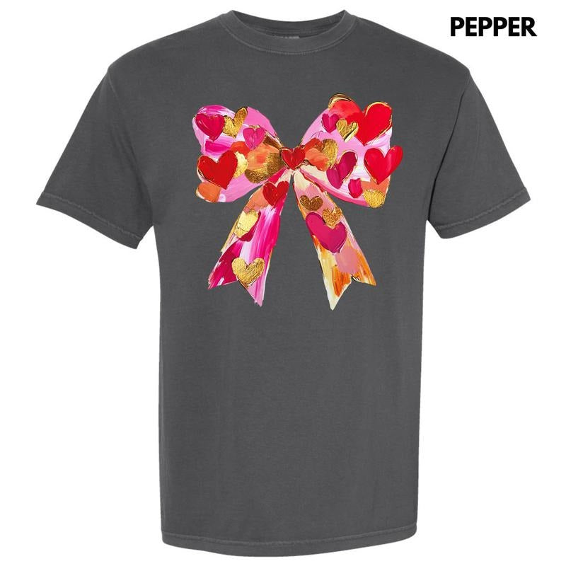Big Hearts Bow Comfort Colors T-Shirt 'NLB' Hoodie, Sweatshirt | HypeDripTees.com