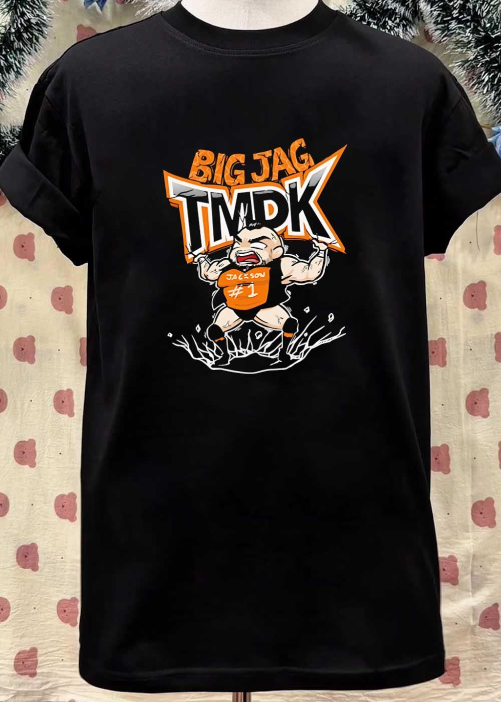 Big Jag TMDK Cartoon Wrestler Character Men’s T-Shirt