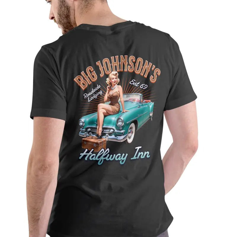 Big Johnson's Halfway Inn short sleeve T Shirt Casual Menswear Hoodie, Sweatshirt | HypeDripTees.com