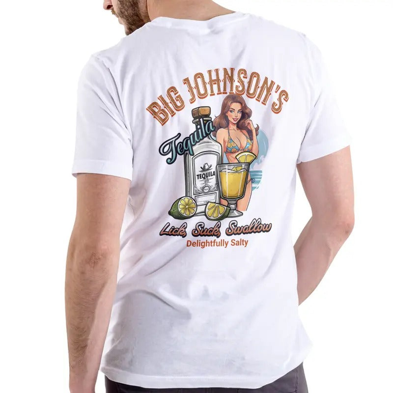 Big Johnsons Tequila, Delightfully Salty T Shirt Casual Menswear Top Love Hoodie, Sweatshirt | HypeDripTees.com
