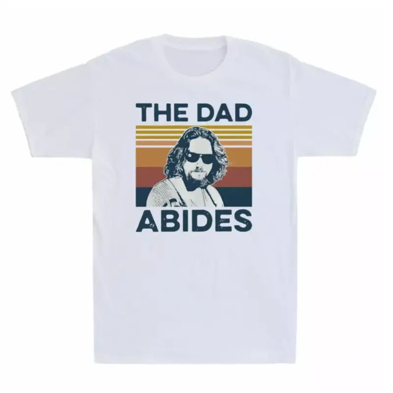 Big LebowskiThe Dad Abides The Dude Father's Day Gift Vintage Men's T Shirt Menswear Top Hoodie, Sweatshirt