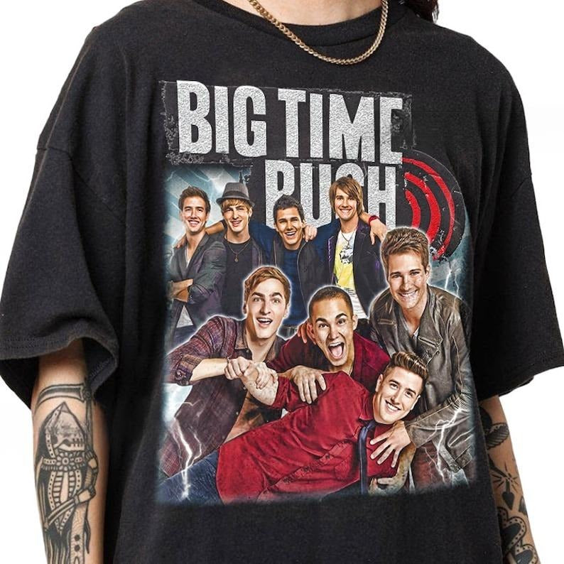 Big Time Rush Tour 2025 Retro Graphic Shirt Hoodie, Sweatshirt | HypeDripTees.com