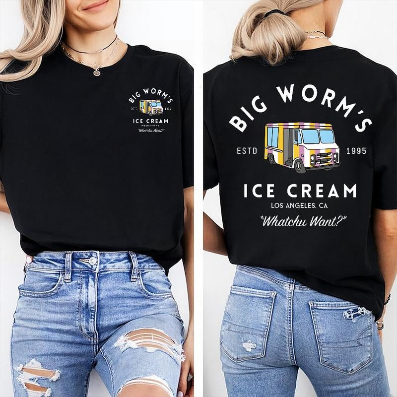 Big Worm's Ice Cream - Whatchuwant Classic Cotton T-Shirt Unisex Tee Hoodie, Sweatshirt | HypeDripTees.com