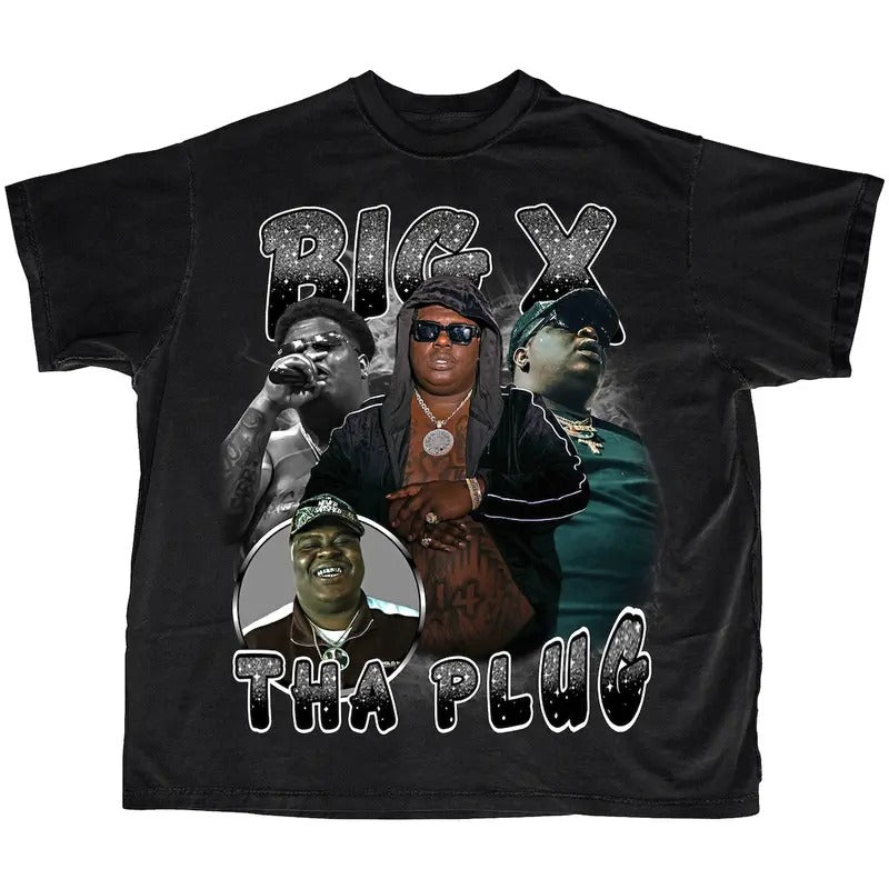 Big X Tha Plug, Rap, Hip-Hop, Dirty South, Homage, T-shirt Hoodie, Sweatshirt | HypeDripTees.com
