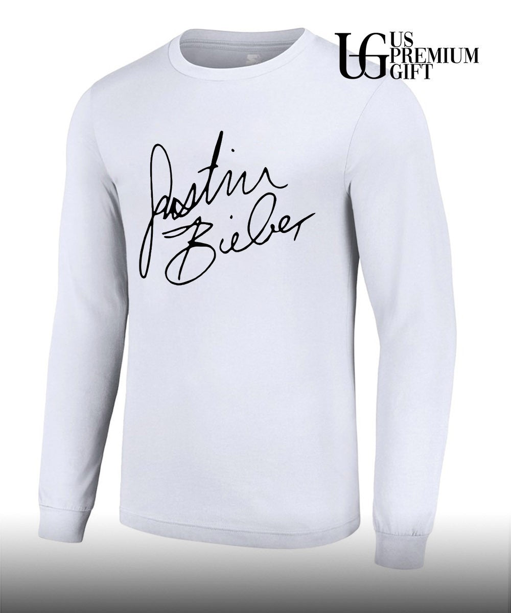 Billie Eilish wearing Justin Bieber signature shirt