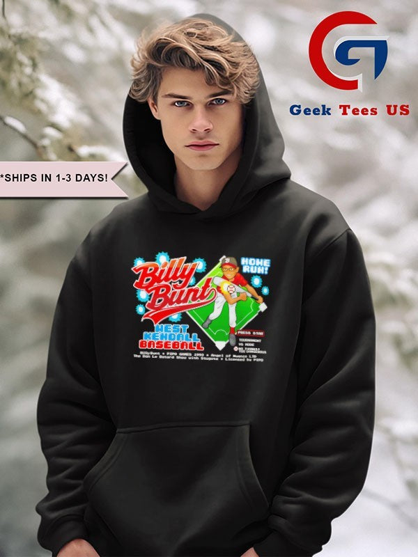 Billy bunt west kendall baseball video game shirt