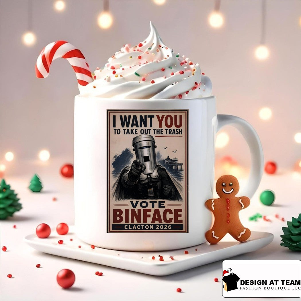 Binface Clacton I Want You To Take Out The Trash Vote Binface Clacton 2026 Political shirt