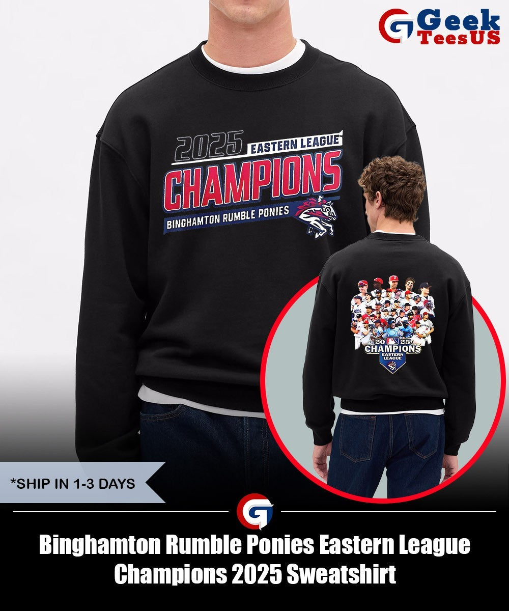 Binghamton Rumble Ponies Eastern League Champions 2025 shirt