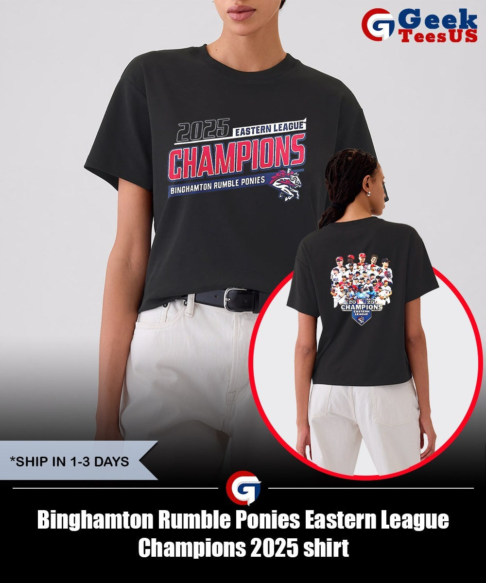 Binghamton Rumble Ponies Eastern League Champions 2025 shirt