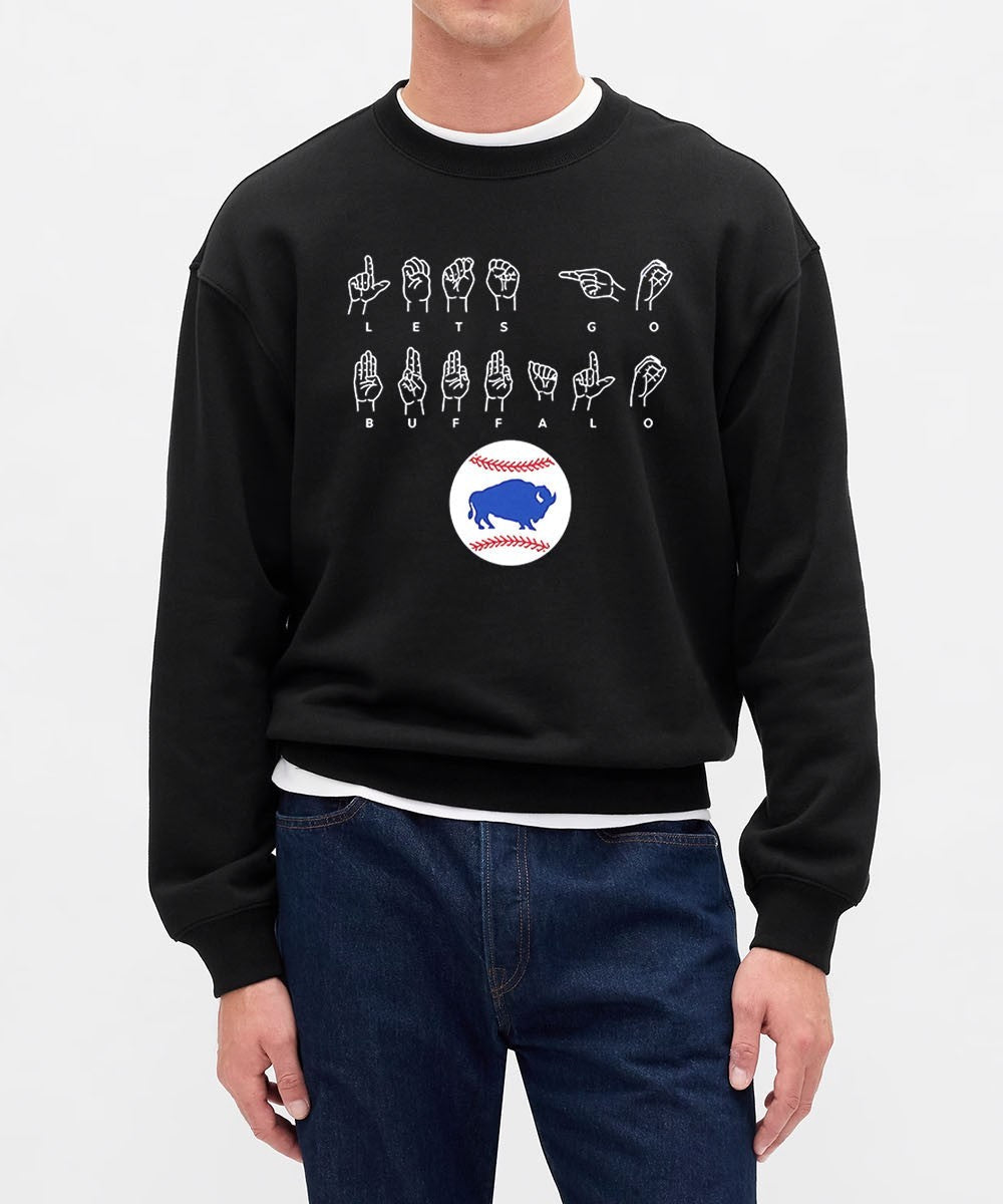 Bisons Let’s Go Buffalo Asl Language shirt