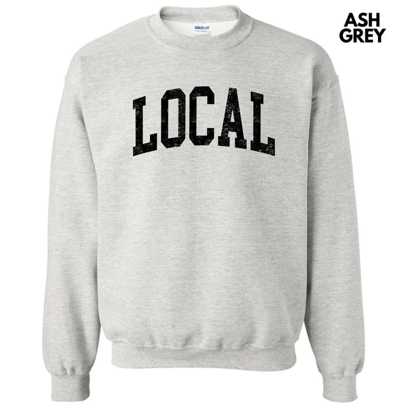 Black - Local Varsity Letter Sweatshirt 'NLB' T-Shirts, Hoodie | HypeDripTees.com