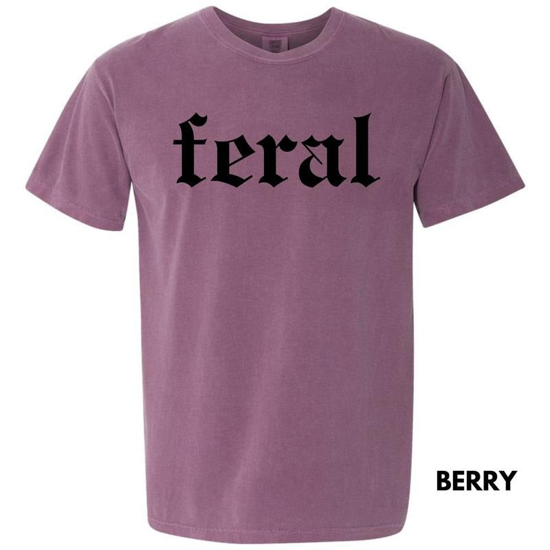Black FERAL Comfort Colors T-Shirt 'NLB' Hoodie, Sweatshirt | HypeDripTees.com
