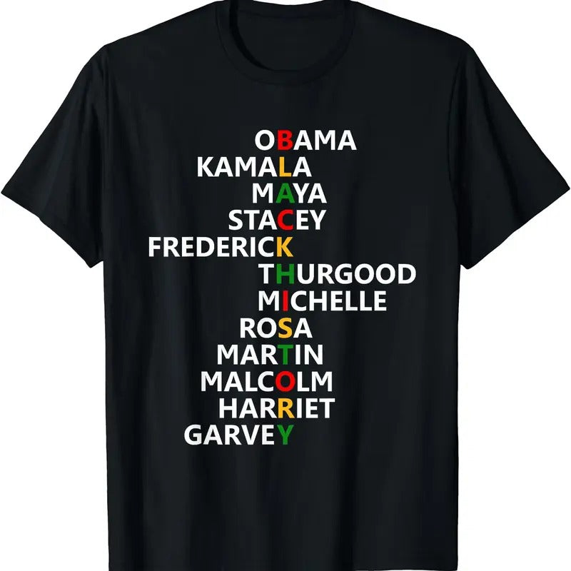 Black History Month Leaders Black History Month T-Shirt | Unisex cotton tee Gifts, Crewneck Hoodie, Sweatshirt