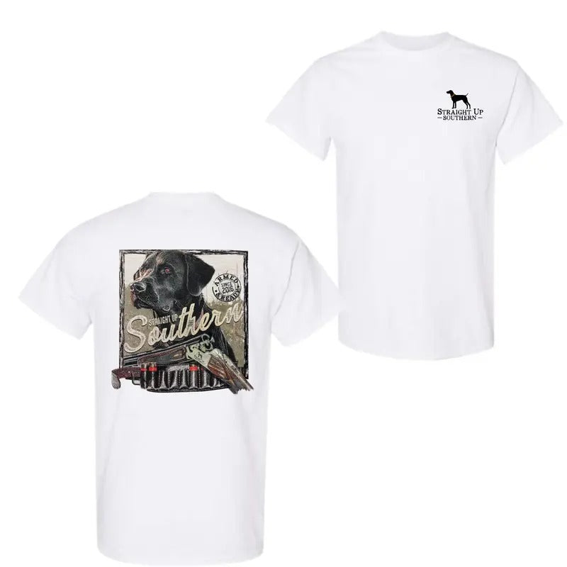 Black Lab Armed and Ready - Field-Ready Retrieving Black Lab Tee, Unisex Shirt Hoodie, Sweatshirt | HypeDripTees.com