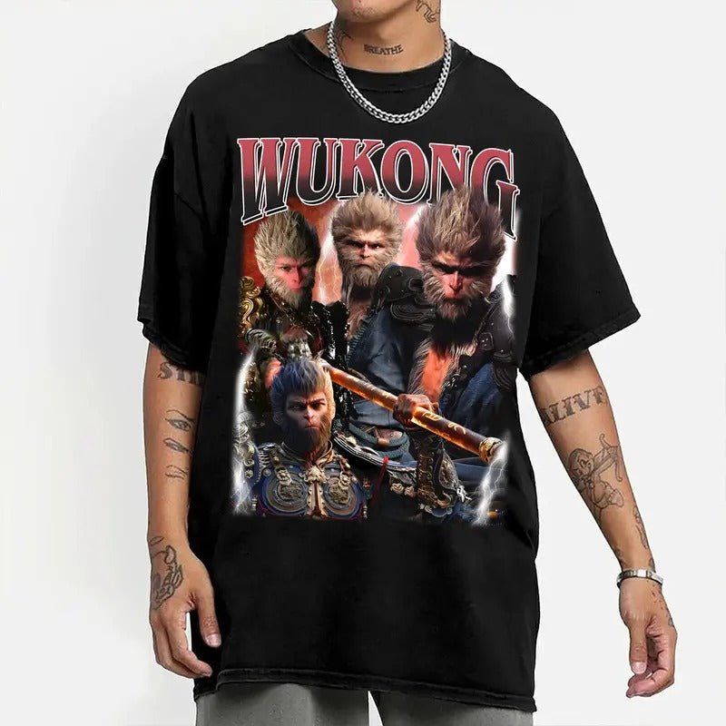 Black Myth Wukong Game Shirt  Vintage Tee Hoodie, Sweatshirt | HypeDripTees.com