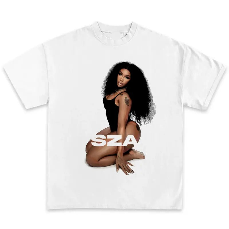 Black SZA Graphic T-Shirt Cotton Fabric   Tshirt Hoodie, Sweatshirt | HypeDripTees.com