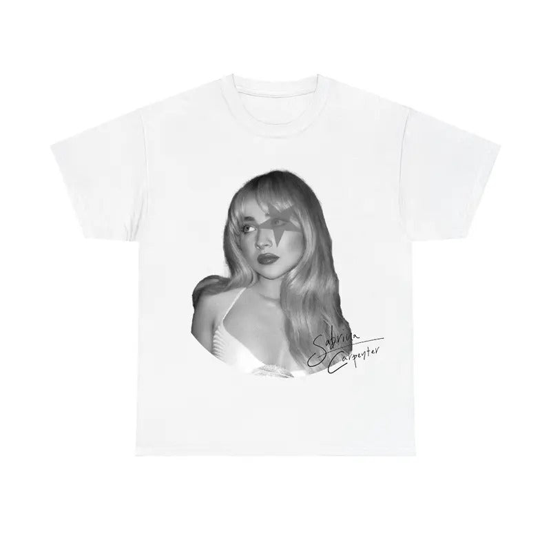 Black White Sabrinaaa Star Tee, Summer Tour 2025 Shirt Hoodie, Sweatshirt | HypeDripTees.com