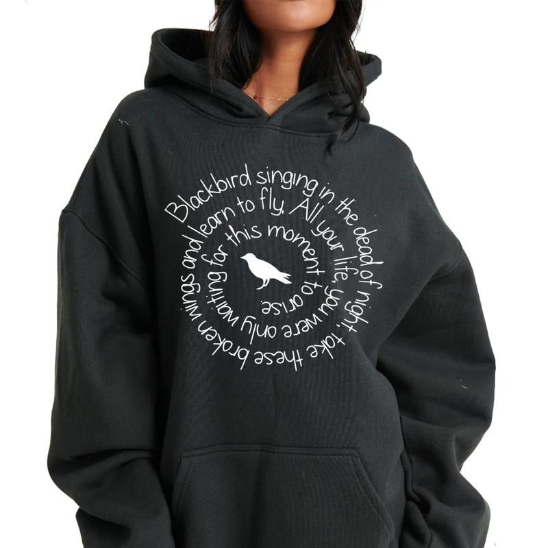 Blackbird Singing T Shirt, Rock Band Shirt, Rock Concert Fan Apparel, Unisex Sweater Pullover Tee Hoodie, Sweatshirt