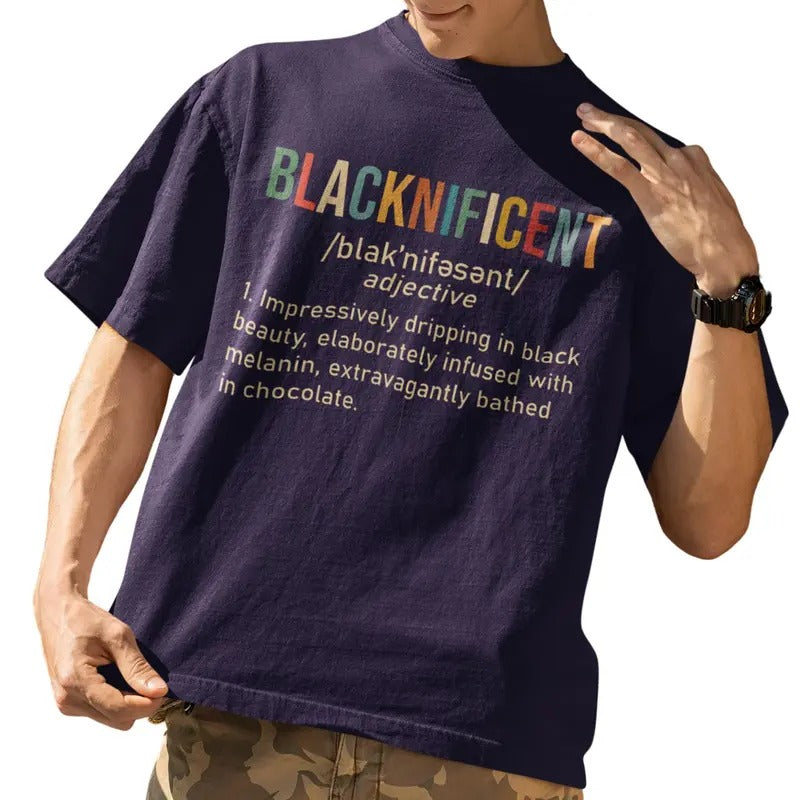 Blacknificent Definition Black Pride T-Shirt Hoodie, Sweatshirt | HypeDripTees.com