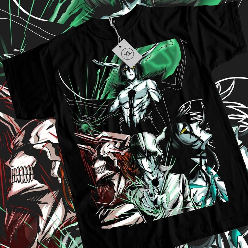 Bleach Anime T-Shirt & Sweatshirt, Ulquiorra Cifer The 4th Espada Graphic Tee, Anime Manga Lover Gifts Ball Cotton Hoodie