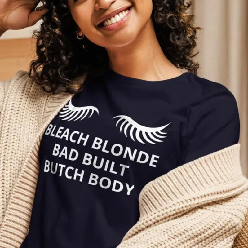 Bleach Blonde Bad Built Butch Body Funny Jasmine Crockett Political Black Girl Magic Election Tshirtstyle{N002}2 T-Shirts, Hoodie, Sweatshirt