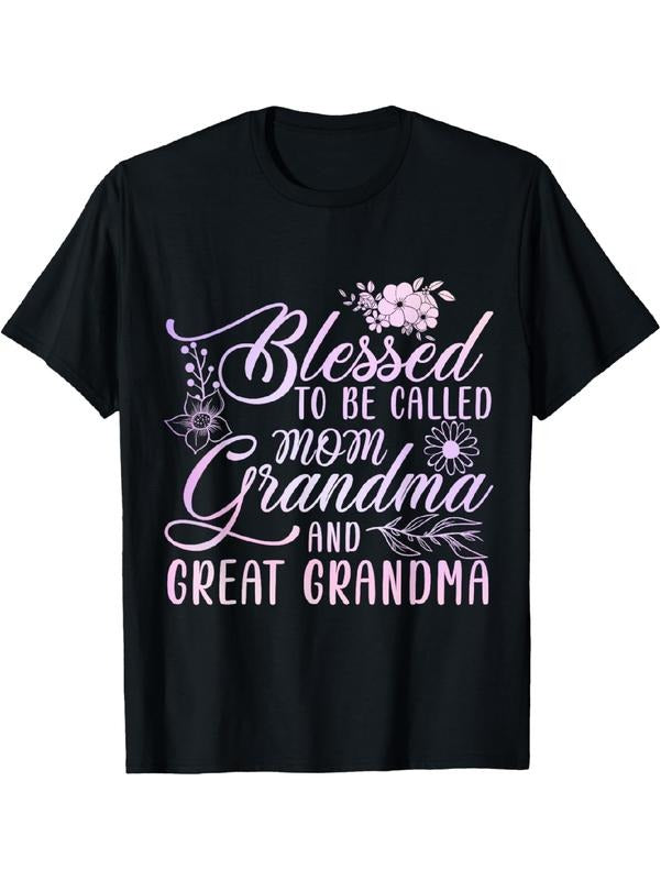 Blessed To Be Called Mom Grandma and Great Grandma Flower T-Shirt Summer Streetwear Hoodie, Sweatshirt | HypeDripTees.com