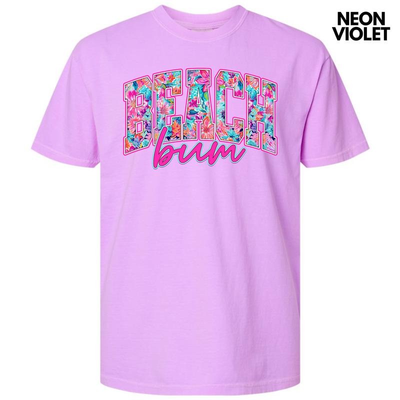 Blooming Beach Bum Comfort Colors T-Shirt 'NLB' Hoodie, Sweatshirt | HypeDripTees.com