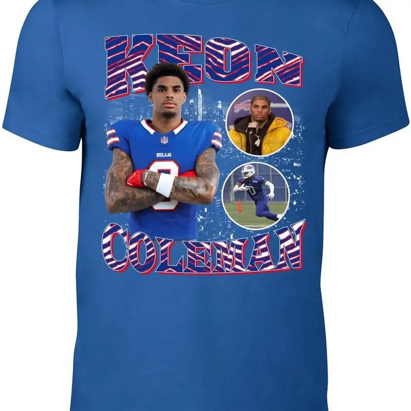 Blue Buffalo Keon Coleman Bootleg Style T-shirt Hoodie, Sweatshirt | HypeDripTees.com