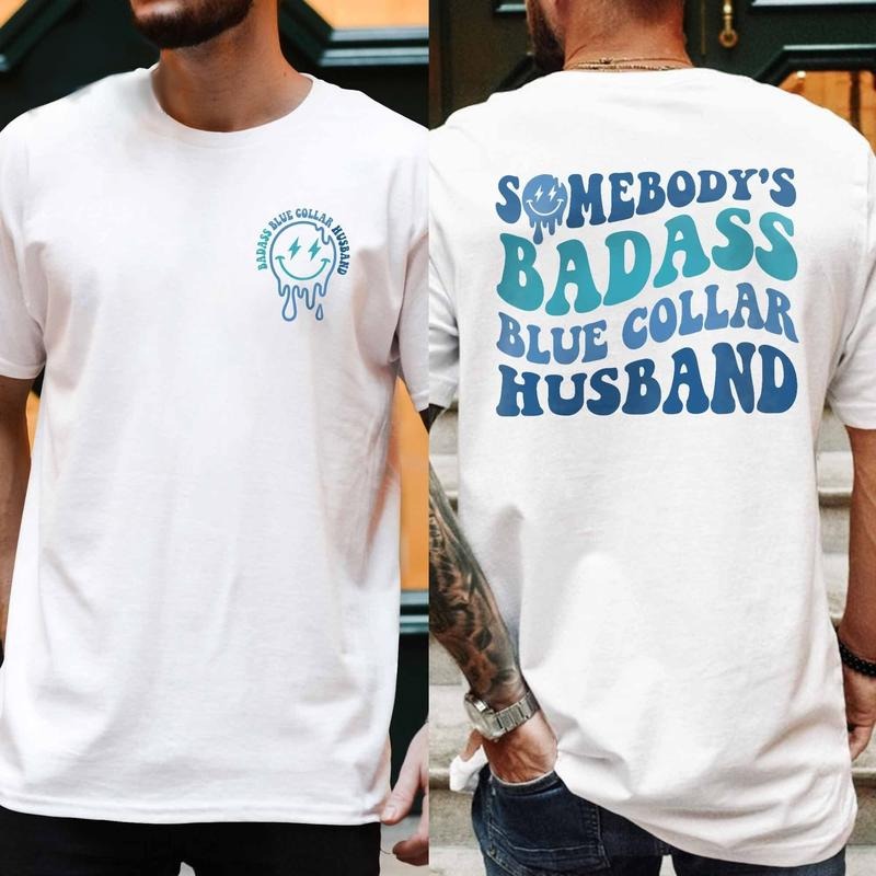 Blue Collar Husband Shirt for Men, Funny Shirt for Husband T-Shirt, Husband Gifts For Men, Christmas Gifts for Husband,...