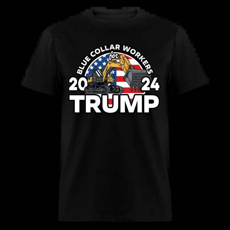 Blue Collar Workers Trump 2024 T-Shirt | Happy Halloween 2024 Edition | Unisex Graphic Tee | Support Blue Collar Workers...