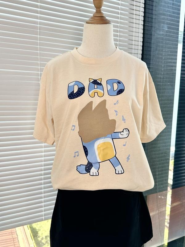 Blue Dog Rad Dad T-Shirt, Cute Rad Dad Blue Dog Shirt, Rad dad retro blue dog shirt, Dad gift shirt blue dog rad Dad...