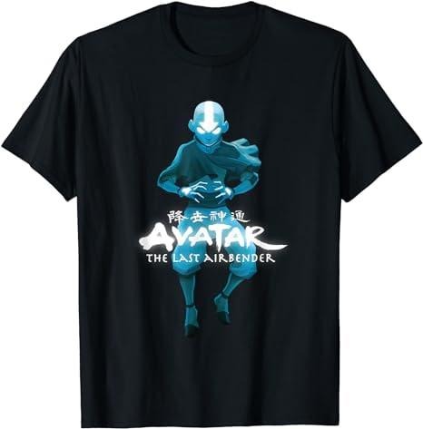 Blue Monochromatic Aang The Last Airbender T-Shirt Menswear Top  Underwear  Tshirt Hoodie, Sweatshirt | HypeDripTees.com