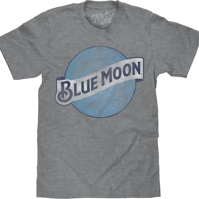 Blue Moon Color Logo Big & Tall T-Shirt - Gray Hoodie, Sweatshirt | HypeDripTees.com
