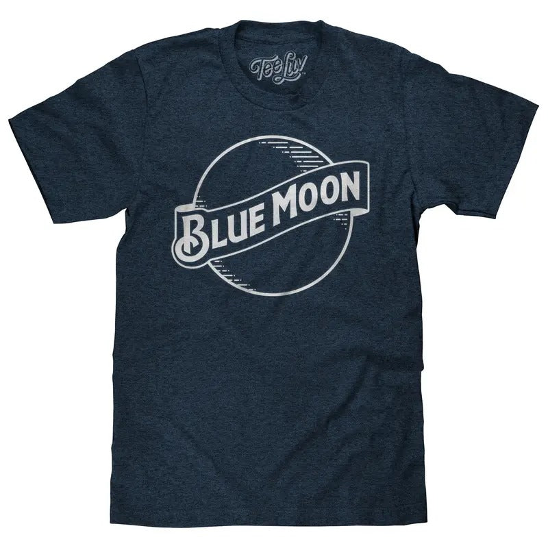 Blue Moon Logo T-Shirt - Navy Hoodie, Sweatshirt | HypeDripTees.com