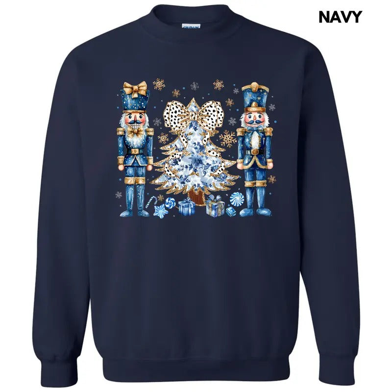 Blue Nutcracker Holiday Sweatshirt 'NLB' T-Shirts, Hoodie | HypeDripTees.com