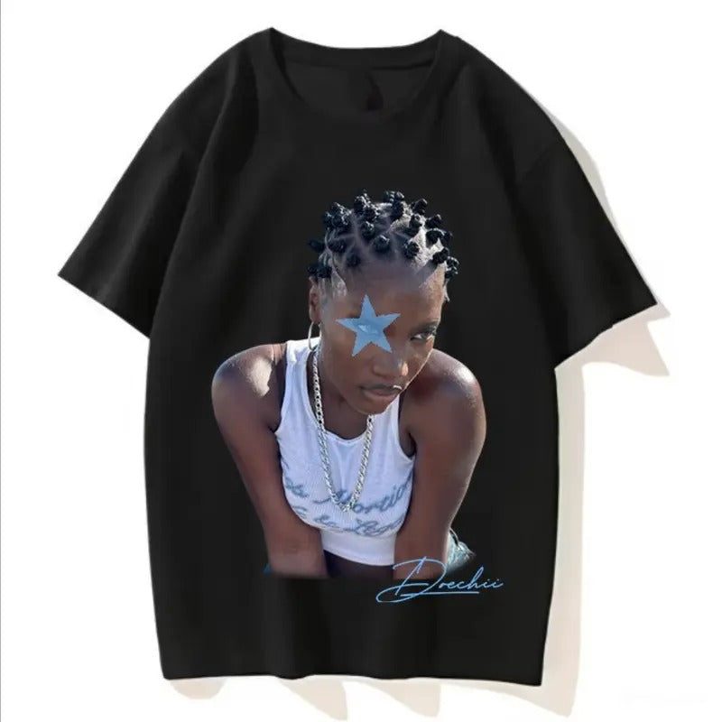 Blue Star Doechii Concert Black T-Shirt, Fans Gift Hoodie, Sweatshirt | HypeDripTees.com