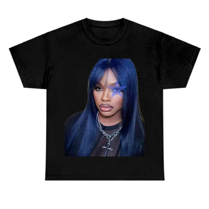 Blue Star JT Graphic Black Shirt Classic Cotton Hoodie, Sweatshirt | HypeDripTees.com