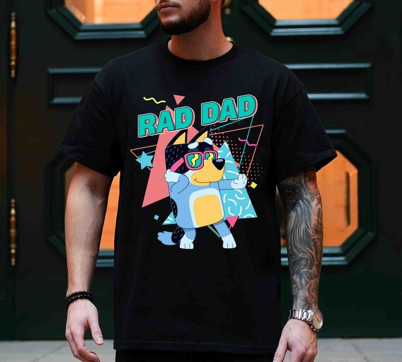 Bluey Bandit Rad Dad Shirt, Bluey Dad Shirt, Bluey Bingo Family Shirt, Bluey Family Shirt, Cool Dad Club Shirt, Dad...