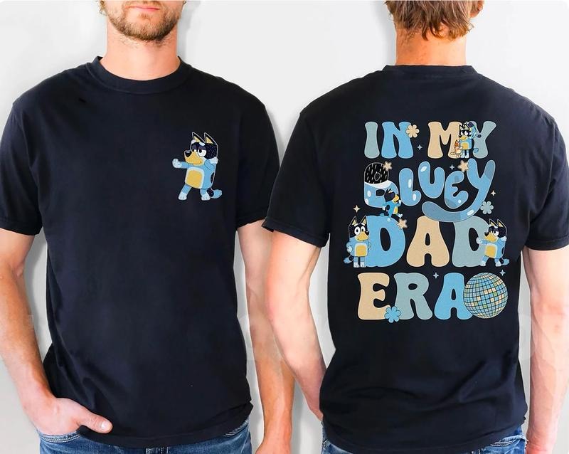 Bluey Cool Dad Club Shirt, Bandit Cool Dad Club Tshirt, Bluey Father's Day Shirt, Dad Birthday Tee, Father's Day Shirt,...