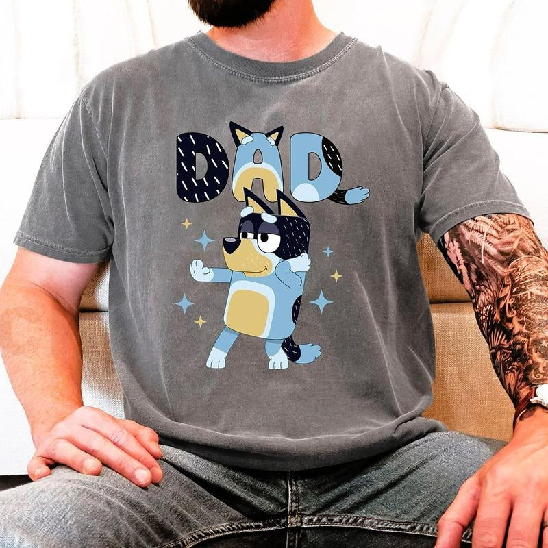 Bluey Cool Dad Club Shirt, Bluey Dad TShirt, Bandit Shirt Father Day Tee, Cute Dad TShirt, Fathers Day Gifts for Dad,...