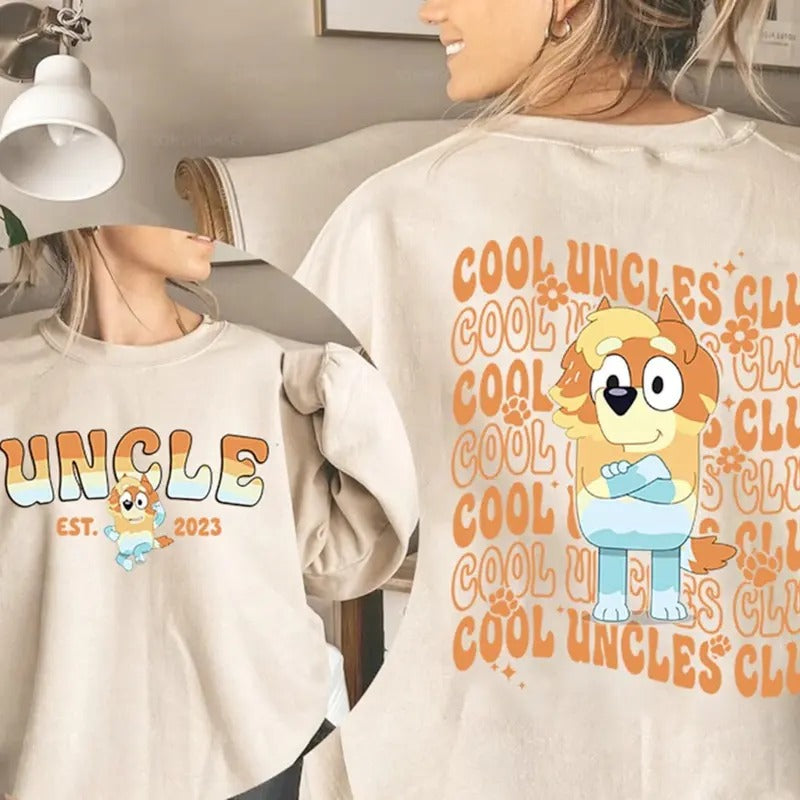 Bluey Cool Uncles Club Shirt, Radley Heeler Shirt, Bluey Uncle Shirt, Bluey Family Shirt, Bluey Father's Day Shirt, Bluey...