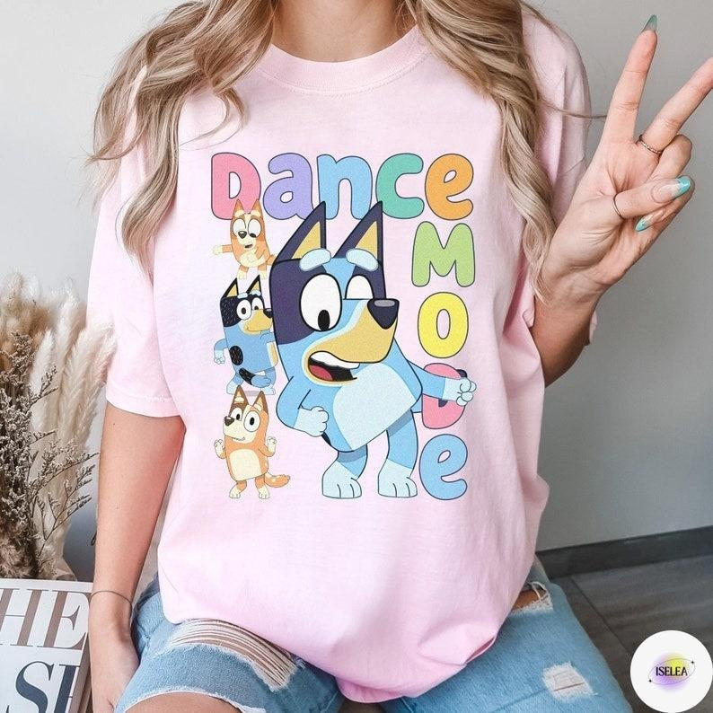 Bluey Dance Mode Sweatshirt, Bluey Birthday Shirt, Bluey Friends Shirt, Friends of Bluey Shirt, Bluey Family Matching...