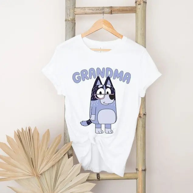 Bluey Dog Grandma Life Shirt, Mum Blue Dog Birthday Party Shirt, Bandit Chili Bingo, Blue Dog Family Shirts Hoodie,...