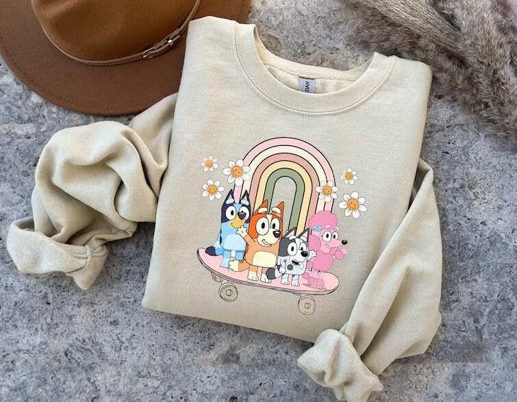Bluey Era Shirt, Bluey Family Shirt, Bluey Cartoon Shirt, Bluey Birthday Party  sweater Hoodie, Sweatshirt | HypeDripTees.com