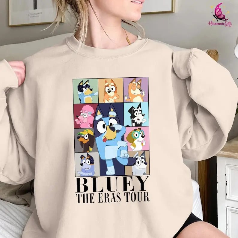 Bluey Eras Tour Shirt | Midnights Bluey 2023 Shirt | Bluey The Eras Tour Sweatshirt | Bluey Family Shirt | Bluey Birthday...