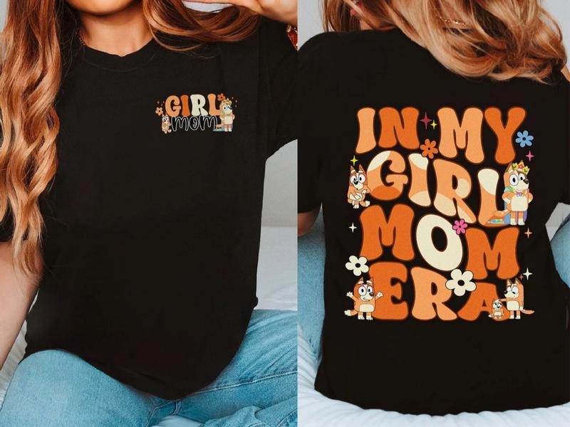 Bluey In My Girl Mom Era Shirt, Bluey Bingo Chilli Mom T-Shirt, Bluey Family Sweatshirt, Bluey Cool Moms Club Sweatshirt,...