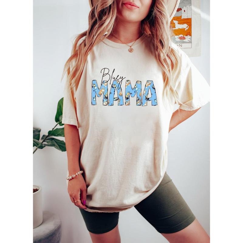 Bluey Mama Shirt, Bluey Mum Life T-shirt, Mom Life Sweatshirt, Funny Bluey Shirt, Funny Mom Sweatshirt, Mother's Day...