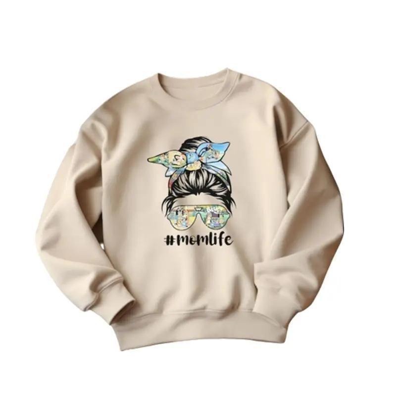 Bluey Momlife Sweatshirt, Mom Sweatshirt, Dad Sweatshirt, Mother's Day Gift, New Mama, Bluey and Bingo, Bluey Dog lover,...