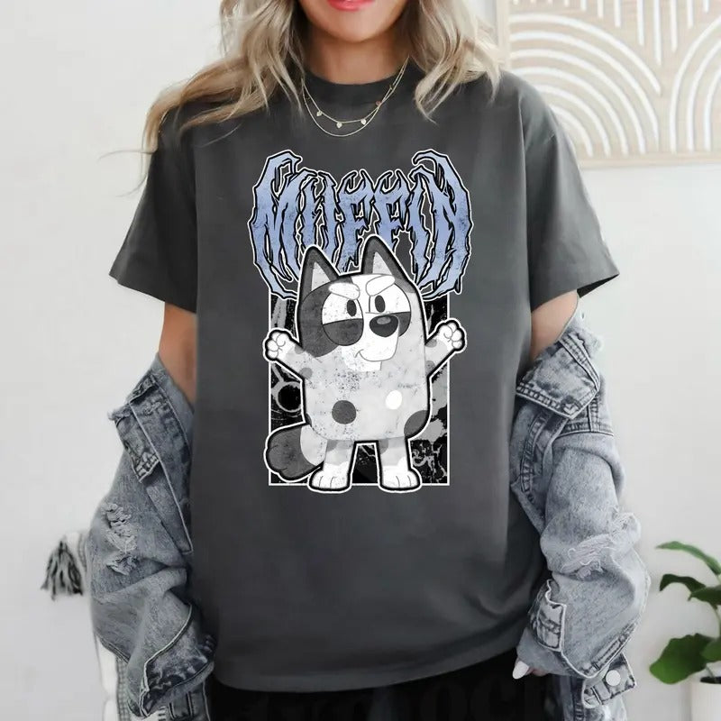 Bluey Muffin Metal Shirt, Bluey Sweatshirt, Muffin Shirt, Funny Bluey Shirt, Muffin T-Shirt, Days of School Shirt,...